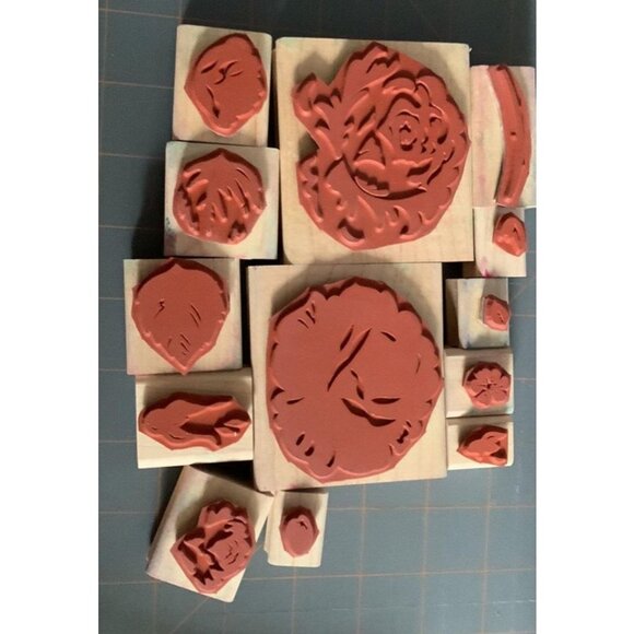 Stampin Up! Definitely Decorative Cottage Rose Rubber Stamp Set - Picture 2 of 9